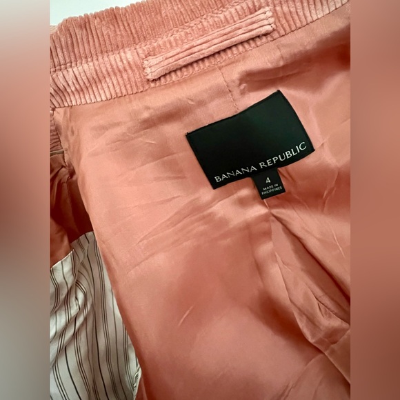 Banana Republic DB Corduroy Blazer, Pink Blush, size 4 - Picture 5 of 13
